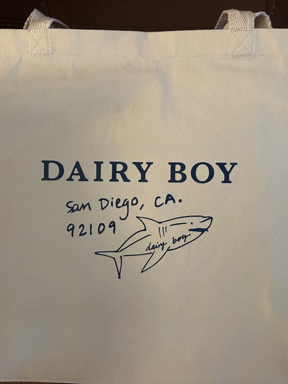 NEW Limited Edition Dairy Boy San Diego Tote Bag
